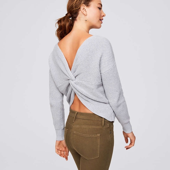 LOFT Sweaters - Loft twist back sweater